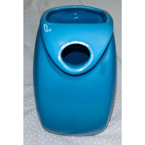 Fiestaware Homer Laughlin Water Disk Pitcher Jug in Turquoise, Vintage, Pristine - Picture 4 of 6
